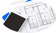 住宅や事務所、店舗など、建てた時に作られた図面があります。 イメージ画像